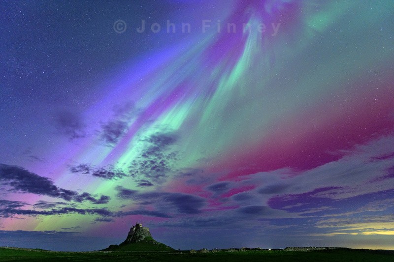 Northern Lights, Holy Island - Astrophotography