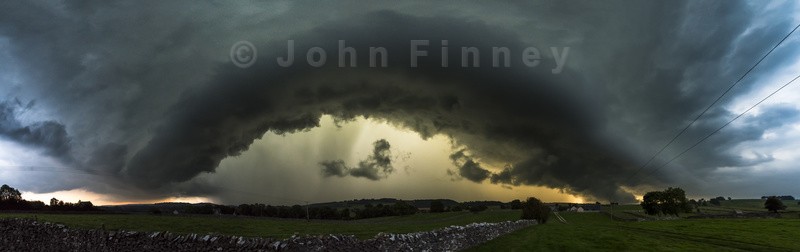 Monyash shelf cloud, Peak District. - Peak District & surrounding area