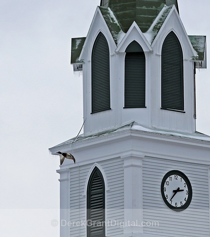 The Fly By - Clock Tower, St. Paul's Rothesay, New Brunswick, Canada - Churches of New Brunswick