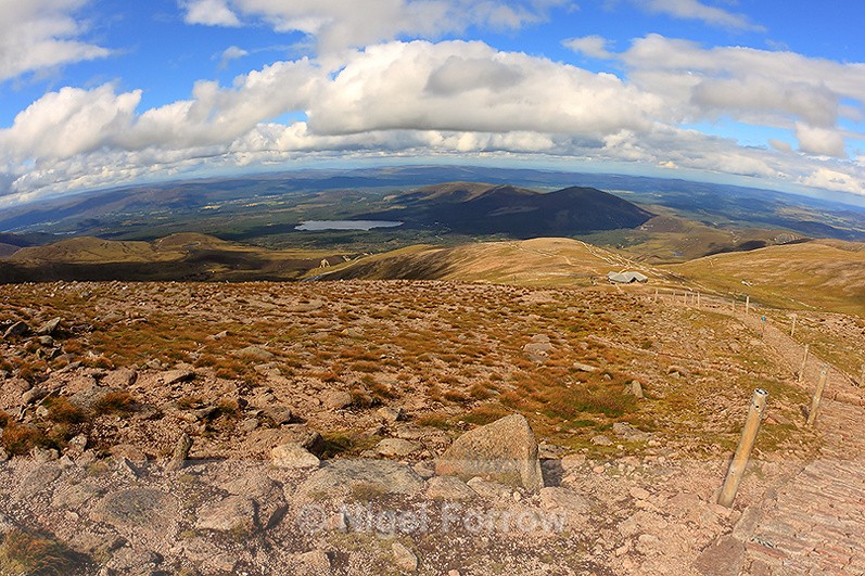 View from Cairn Gorm Mountain towards Loch Morlich - Scotland