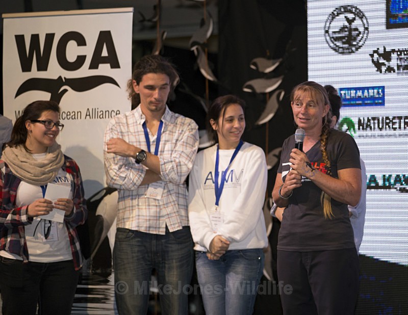 Dr Ingrid Visser at Whalefest REF IVWCA1 - INGRID VISSER Images from Whalefest 2014 in Brighton ' FREE MORGAN '