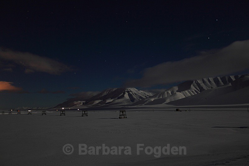 Adventdalen at full moon 5011 - Polar night