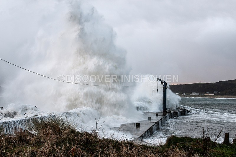 Bunagee Pier, Culdaff - Black Wednesday-Weather Bomb