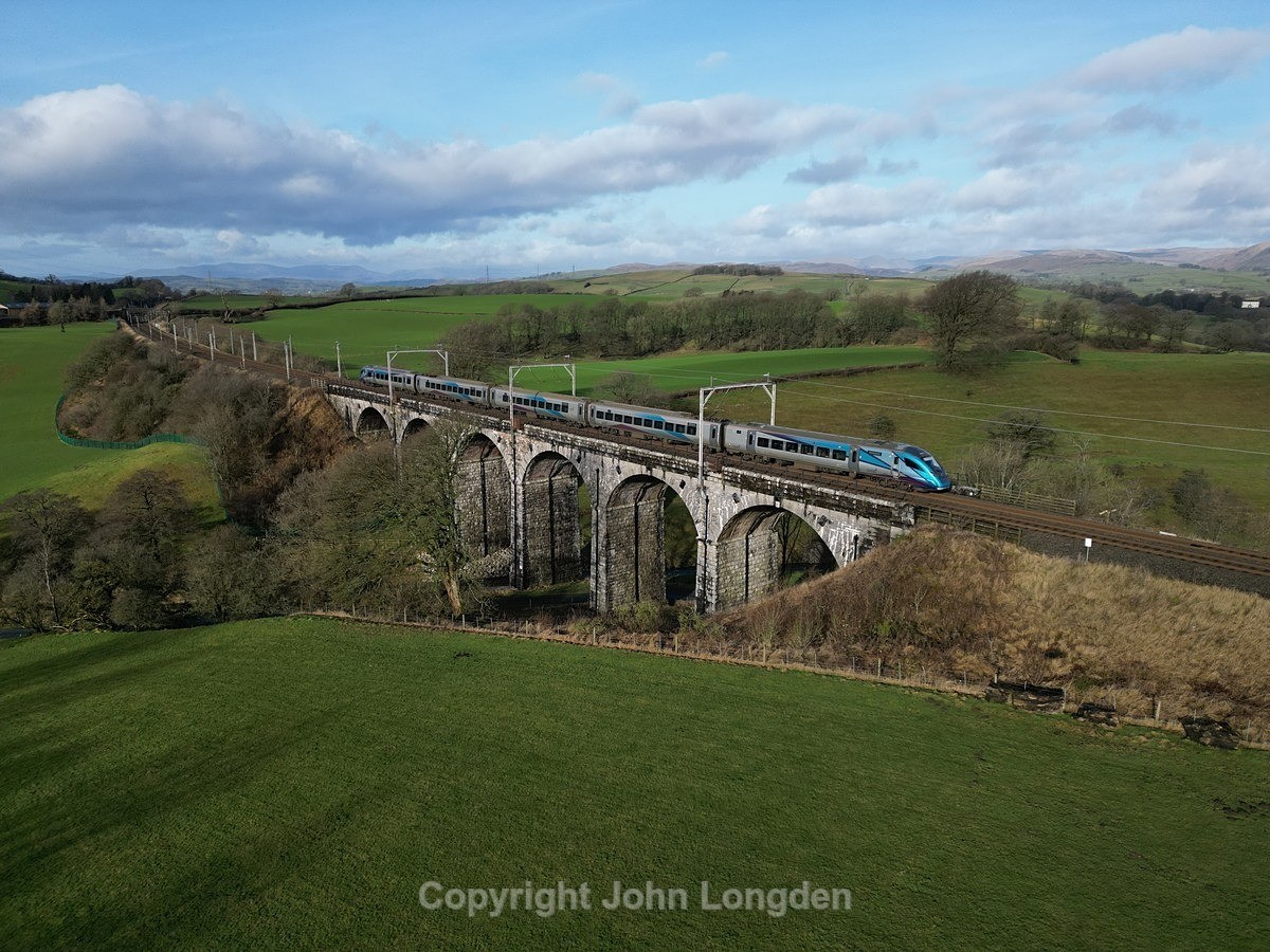 JL - 17.2.23 397007 1S38 Man Picc - Edinburgh, Docker - West Coast Main Line (north to south)