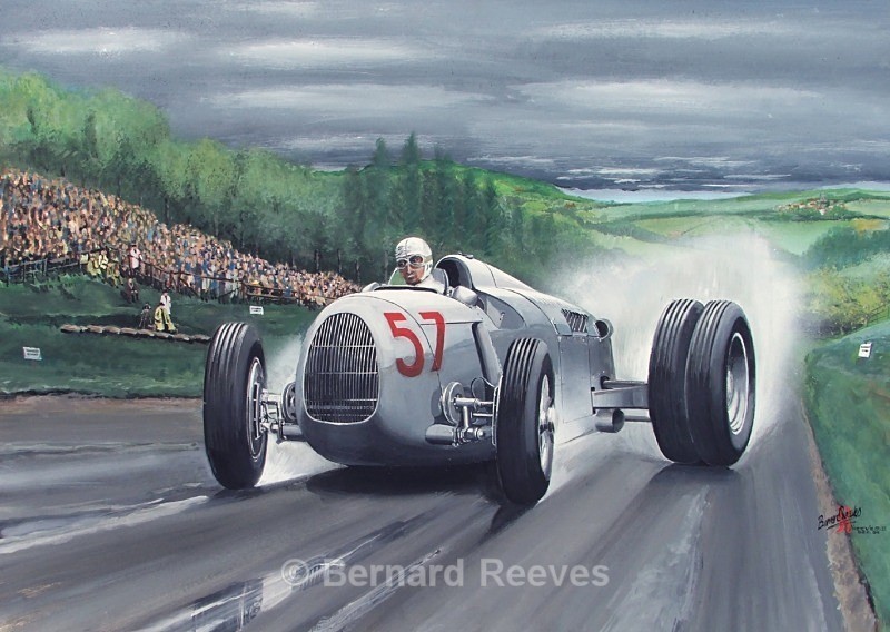 Auto Union at Shelsley Walsh 1936 - Classic cars