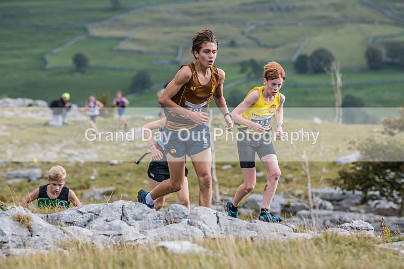 ESFRC Year 8-9-4 - English Schools Fell Running Championships Year 8-9 Giggleswick Saturday 1st October 2022
