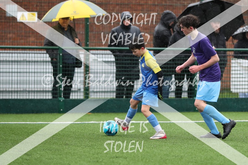 1DX20508 - 2026-02-15 FC Abbey Meads U13 Purple V Royal Wootton Bassett Town Youth U13 Yellow