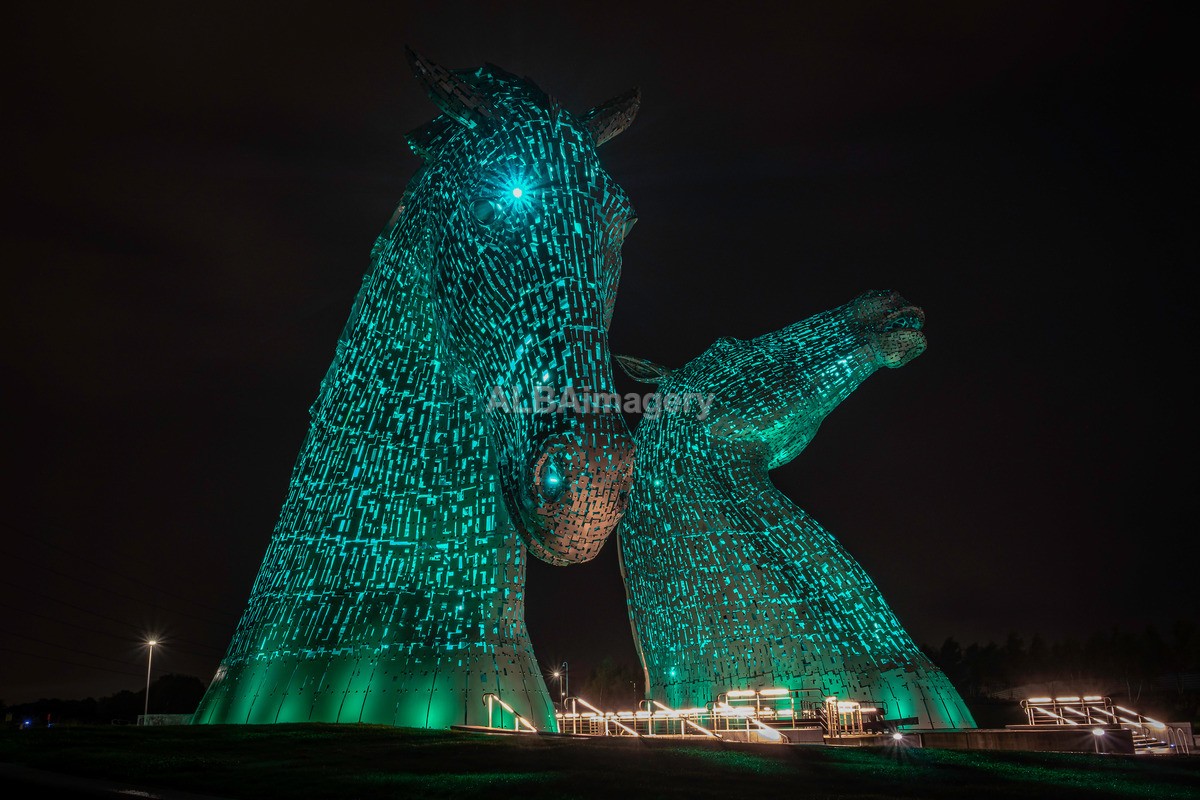 The Kelpies at Night - My Scotland - The Architecture