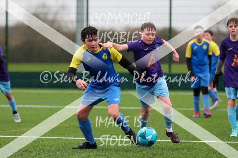 1DX20514 - 2026-02-15 FC Abbey Meads U13 Purple V Royal Wootton Bassett Town Youth U13 Yellow