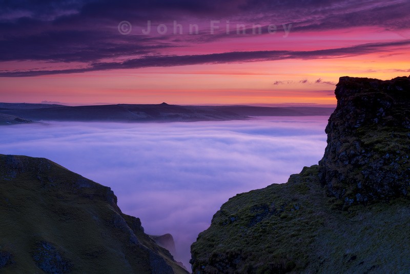Winnats winter dawn, Peak District. - Peak District & surrounding area
