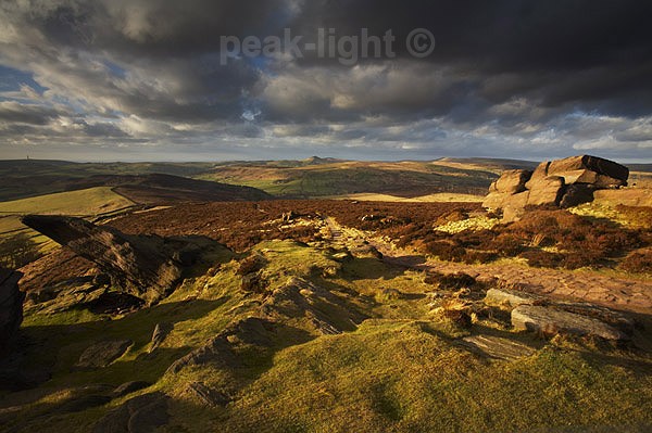 Path across the Roaches - Peak District