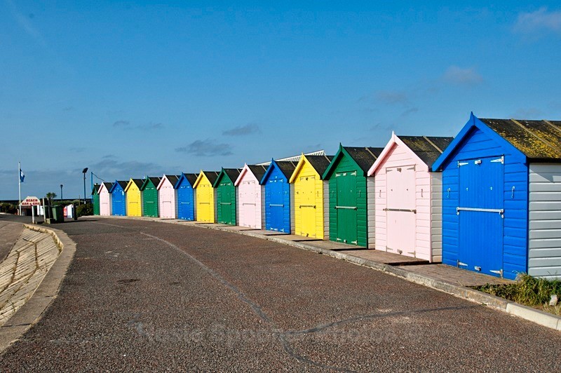 Beach huts at Dawlish Warren - Dawlish (mainly black swans)