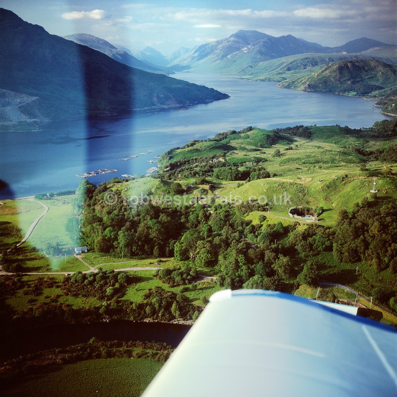 Cockpit view of Loch Etive in Scotland