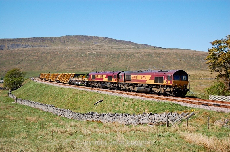 2.5.11 66008 & 66129 6X05 Carlisle - Crewe, Ribblehead - Ribblehead