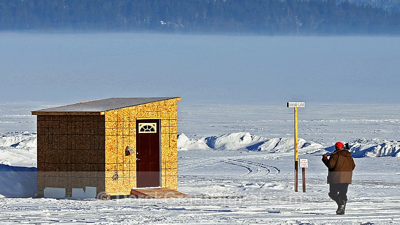 A Great Day for Ice Fishing - Ice Shacks