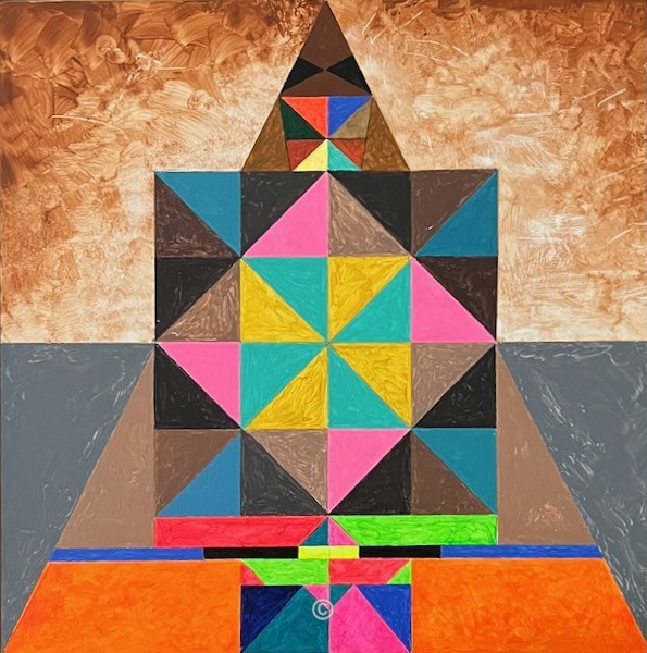 Scalene Isosceles Stack. - Paintings. David Pettigrew D.A.