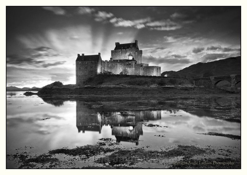 Eilean Donan Castle - Highlands BW - Black & White