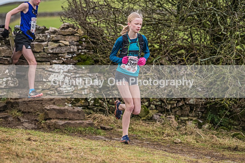 Cunswick U15  U17-27 - Kendal Winter League Cunswick Scar Junior Under 15 & 17 Fell Races Sunday 26th January 2025