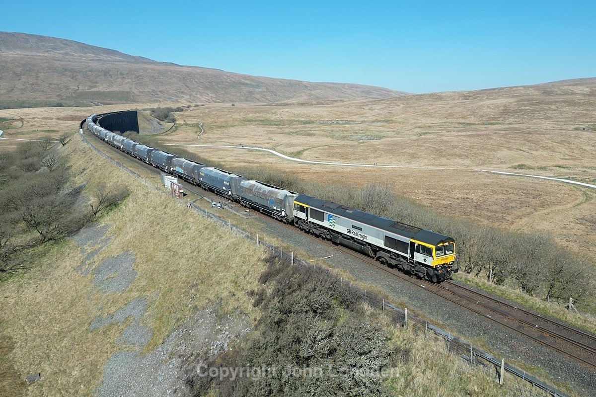 JL - 10.4.25 66794 6M38 Arcow - Bredbury, Ribblehead - Latest shots