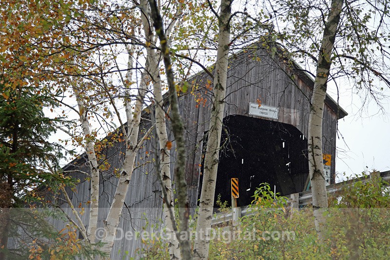 Gaspereau River 2 Covered Bridge Upper Gaspereau New Brunswick Canada