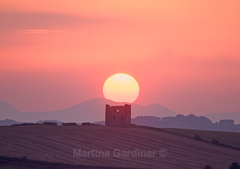 Burt Castle Sunset - Ireland by Day