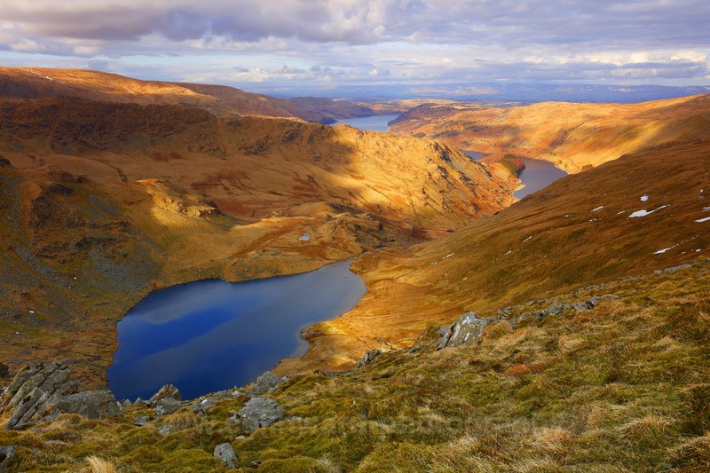 Small water and Haweswater taken from Harter fell - The Pennines and Cumbria