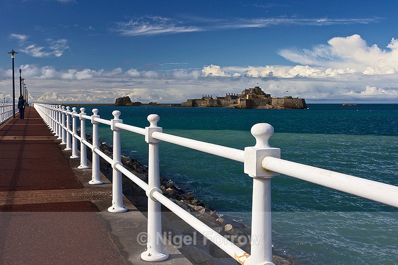 Elizabeth Castle & Marina Sea Wall - Guernsey & Jersey, Channel Islands