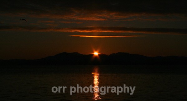 Sunset over Arran 1 - Landscapes