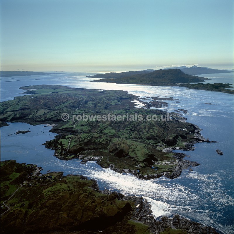 aerial pictures of Scotland west coast slate Islands at Luing