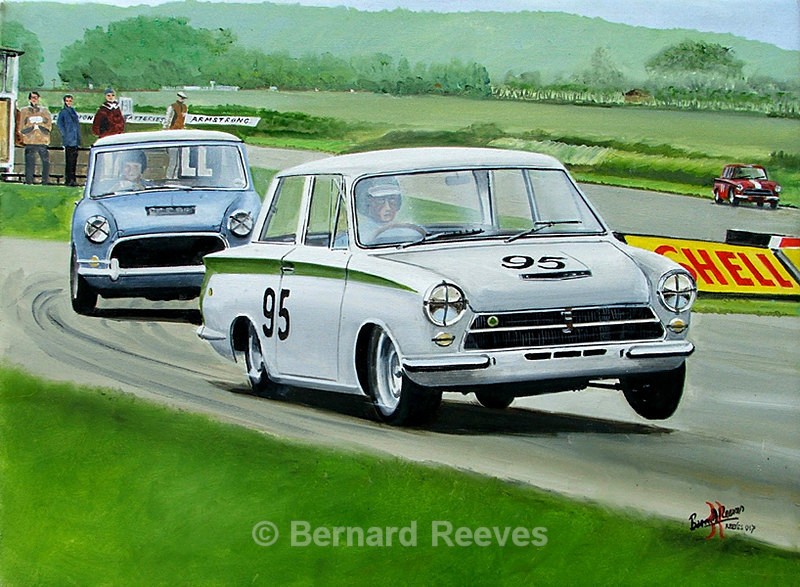 Jim Clarke in the Lotus Cortina Goodwood 1964 - Rally cars & drivers