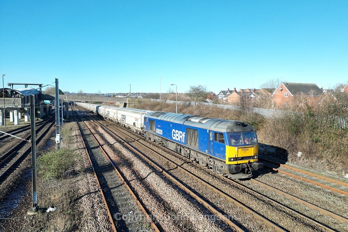 JL - 24.2.24 60026 6N85 Lynemouth - Tyne Dock, Pelaw - Blyth & Tyne (north to south)