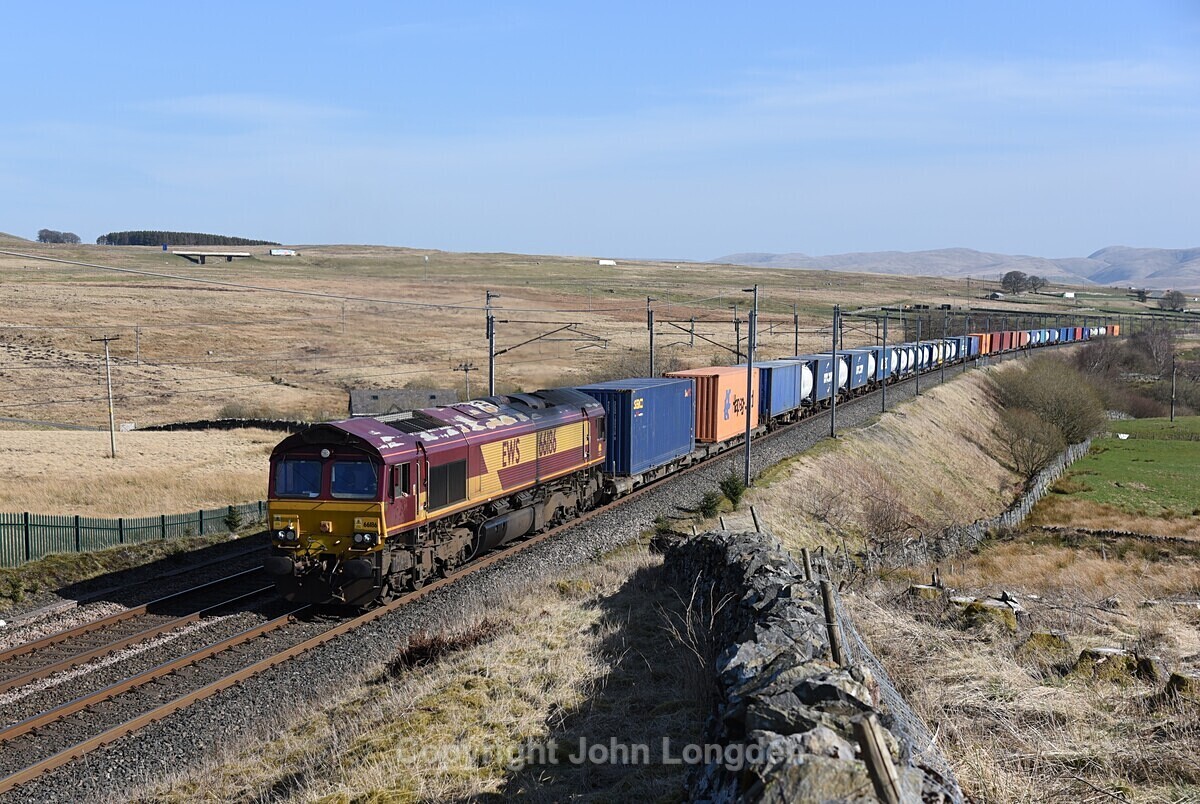 JL - 7.4.20 66186 4S35 Seaforth - Mossend, Shap Wells - West Coast Main Line (north to south)