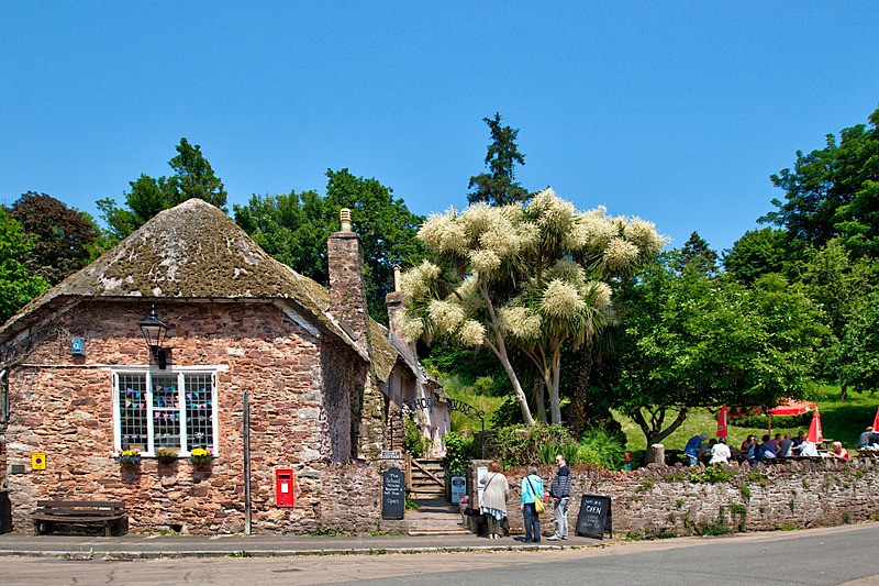 TQ221 - The School House Tearoom and Gift Shop at Cockington in Torqua - Greetings Cards Cockington