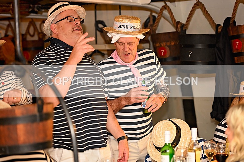 HMS PICKLE-163 - PICKLE NIGHT HMS WARRIOR 1860