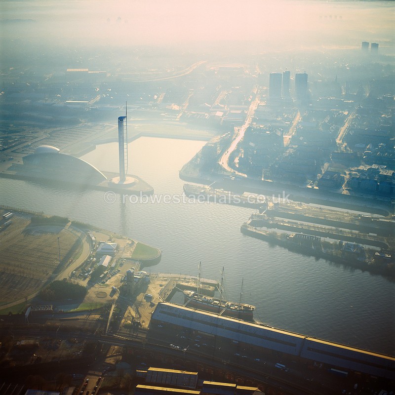 River Clyde and Glasgow Science center in Scotland