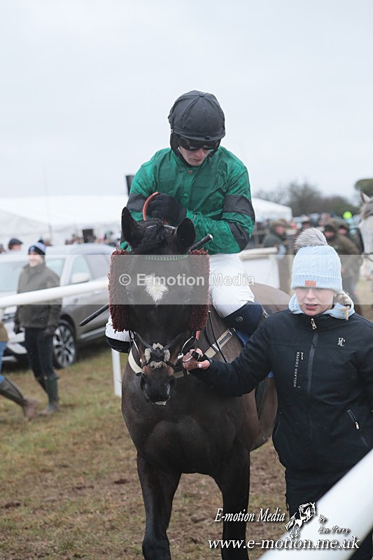 PtP 260125 431 - Cocklebarrow Point-to-Point racing with the Heythrop Hunt 26/01/25