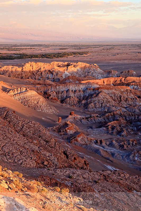 Valley of the Moon at sunset, Atacama Desert, Chile - Chile