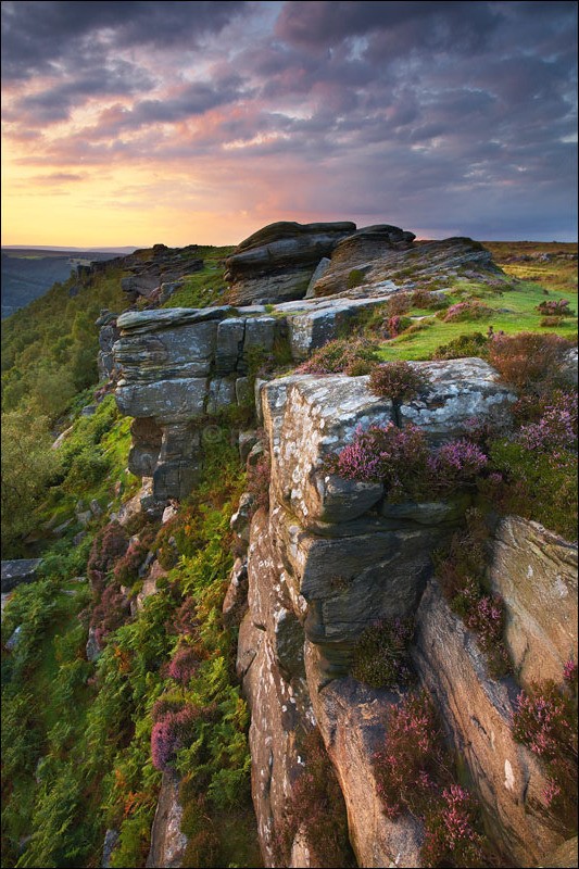 Curbar Edge Sunset