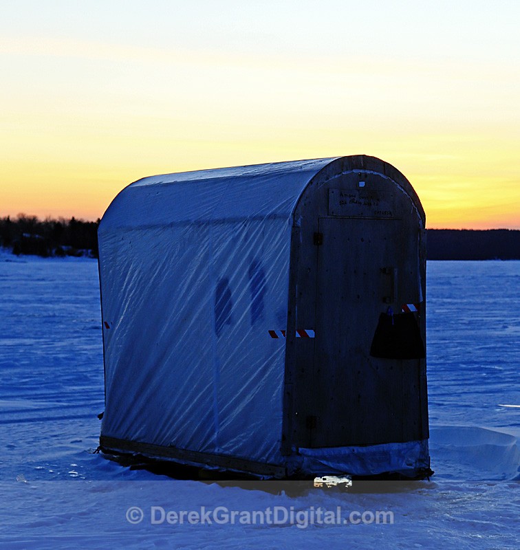 Lone Ice Shack Rothesay, New Brunswick, Canada - Ice Shacks