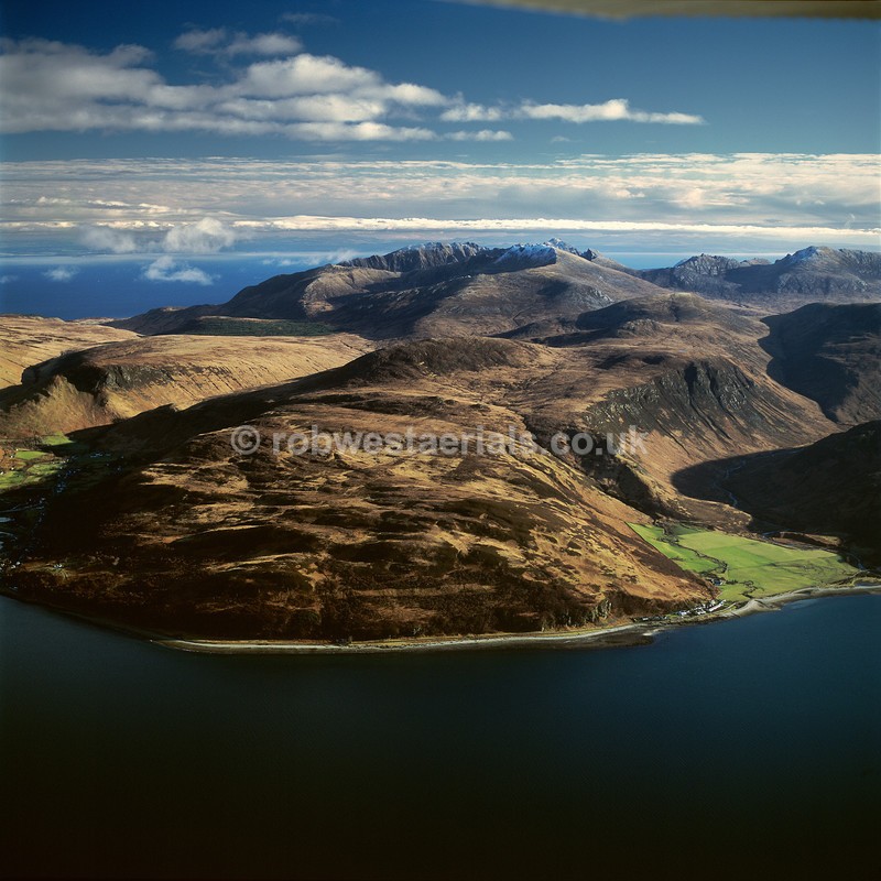 aerial pictures of Scotland west coast Islands of Arran