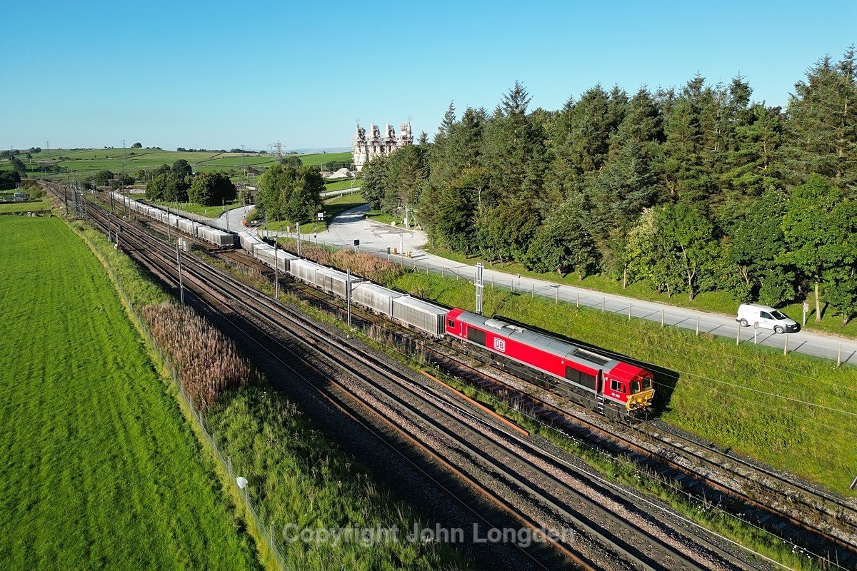 JL - 5.9.23 66102 6V71 Hardendale - Margam Hardendale Quarry - West Coast Main Line (north to south)