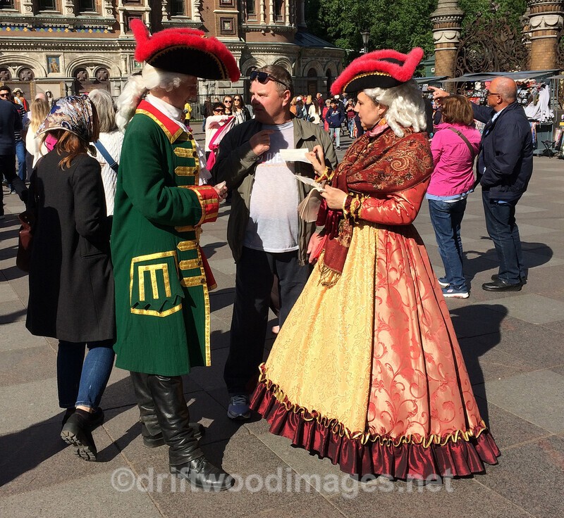 Russia St Petersburg People in costume - St Petersburg Russia