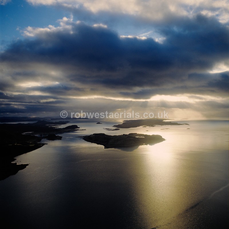 Loch Linnhe from above Shuna Island in Scotland
