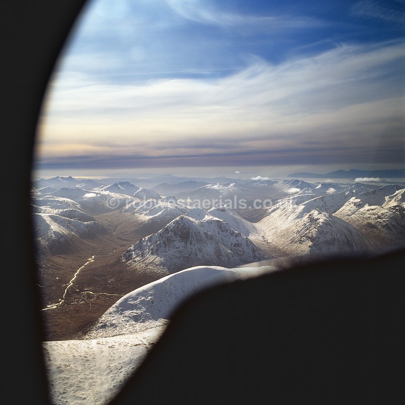 Cockpit view of Drumalban mountain system in Scotland