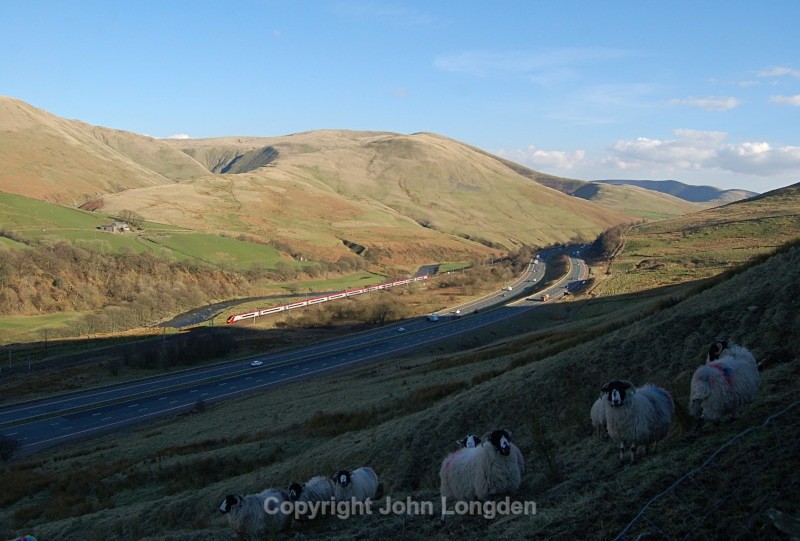 10.3.14 - Unidentified Pendo 1M15 14.40 Glasgow - Euston, Lune Gorge - West Coast Main Line (north to south)