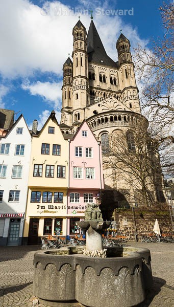 Cologne and St Martin's church - Budapest to Amsterdam