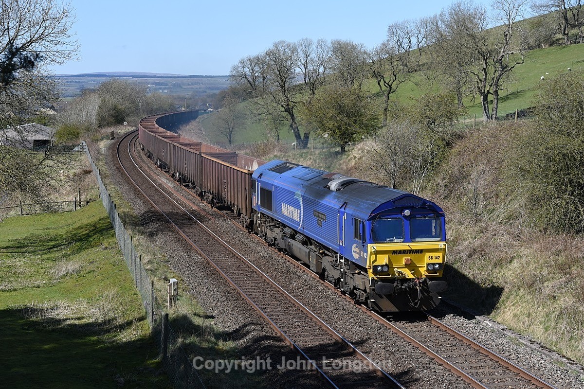 JL - 15.4.21 66142 6E97 Kirkby Thore - Newbiggin, Hellifield - Around Long Preston