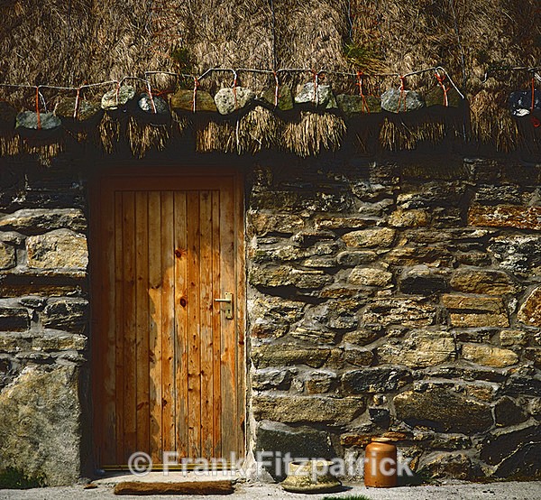 Croft house door detail, Isle of Benbecula, Outer Hebrides, Scotland - New images of Scotland