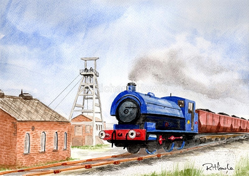 Foxfield Colliery - Watercolour Paintings