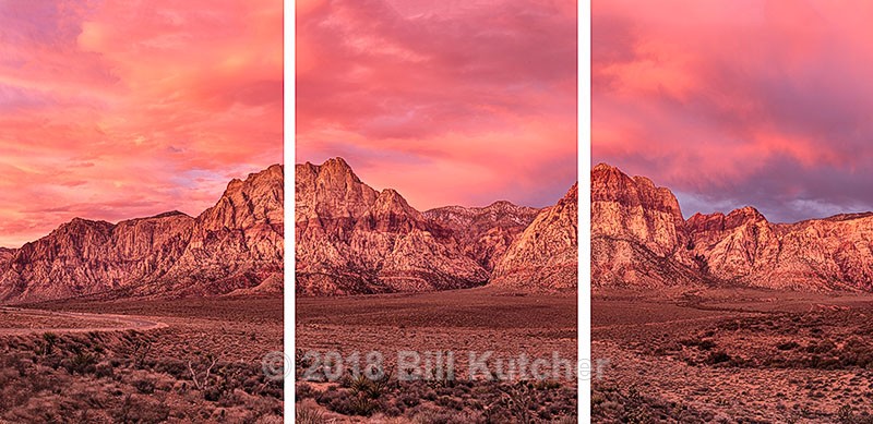 Red Rock Pano 3 Panel - Current Show
